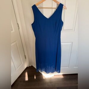 White House Black Market Royal Blue Midi Dress